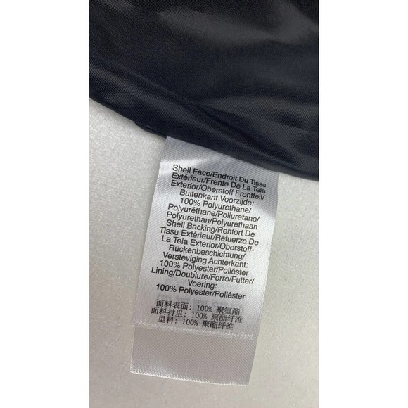 NWT DKNY Zip Front Faux Leather Moto Jacket Black W/ Tiny Metallic Detail Trim - Picture 10 of 16